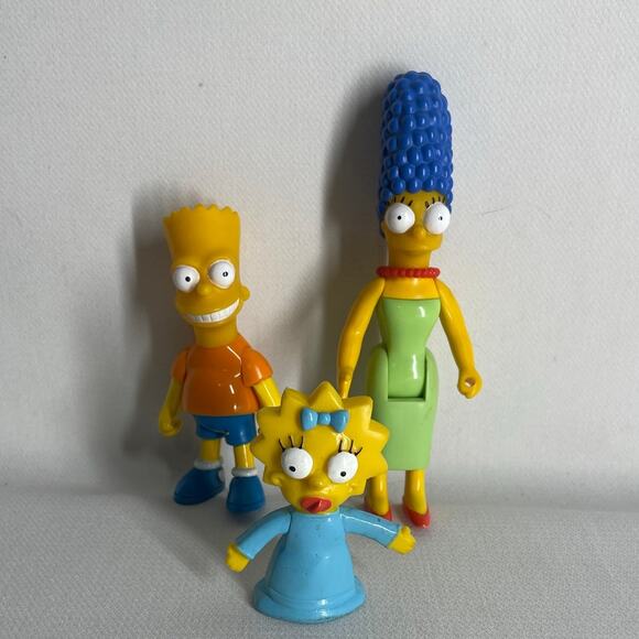 Mattel The SIMPSONS Action Figure Lot of 3 Marge, Bart and 2002 Maggie - Picture 1 of 6